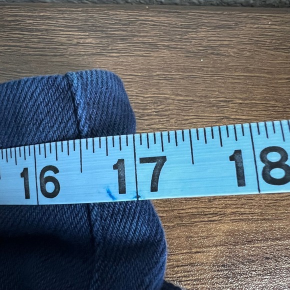 Ted Baker London Danikii High Waisted Denim Shorts Navy Blue Tie Waist Size 32 - Picture 11 of 16